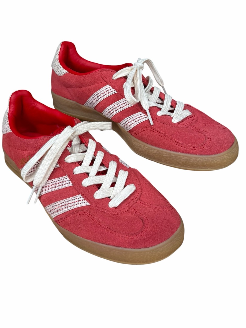 adidas Gazelle Indoor Crochet Better Scarlet White Gum Sneakers Women’s 9 - Picture 3 of 9